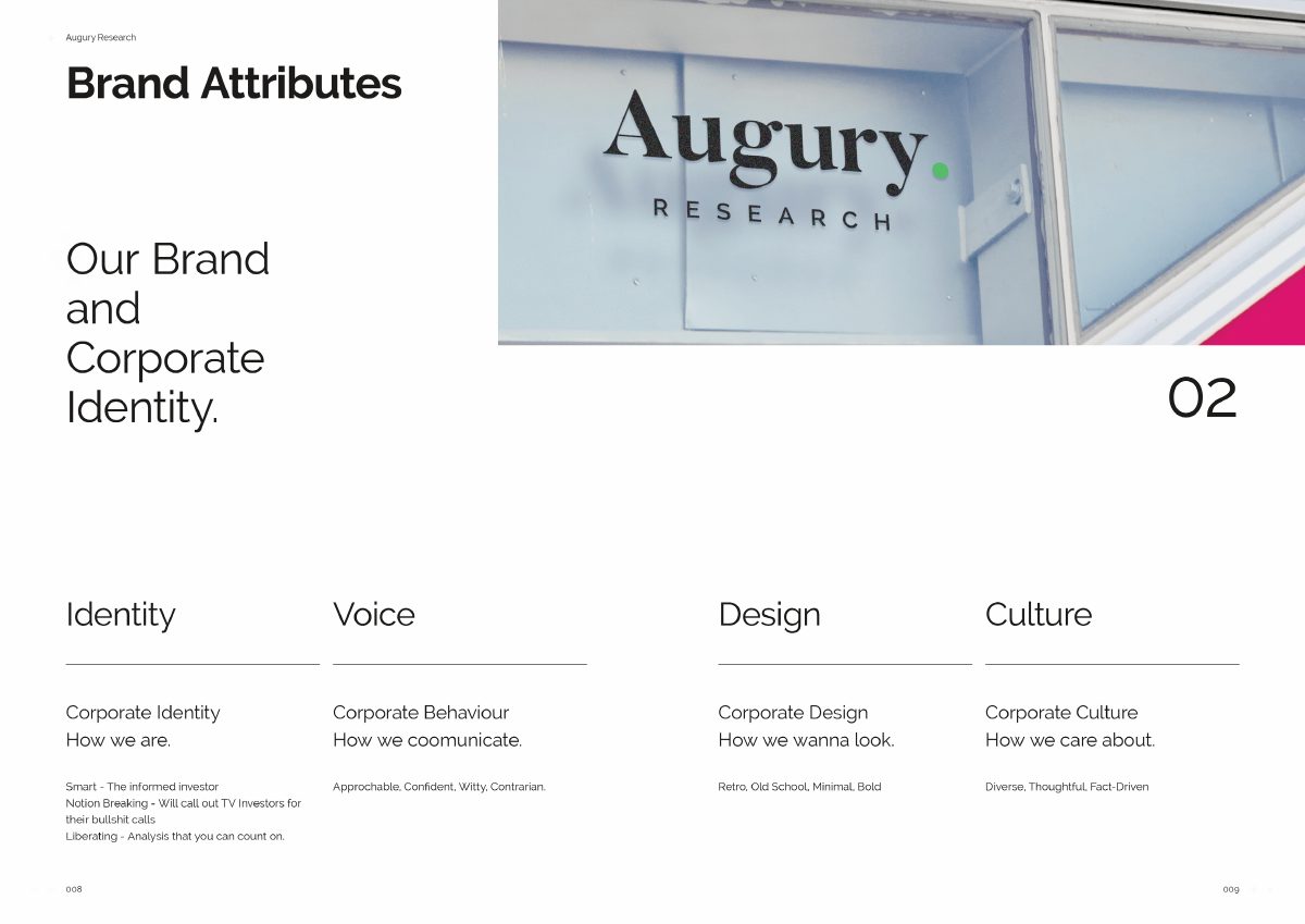 Augury SaaS dashboard design