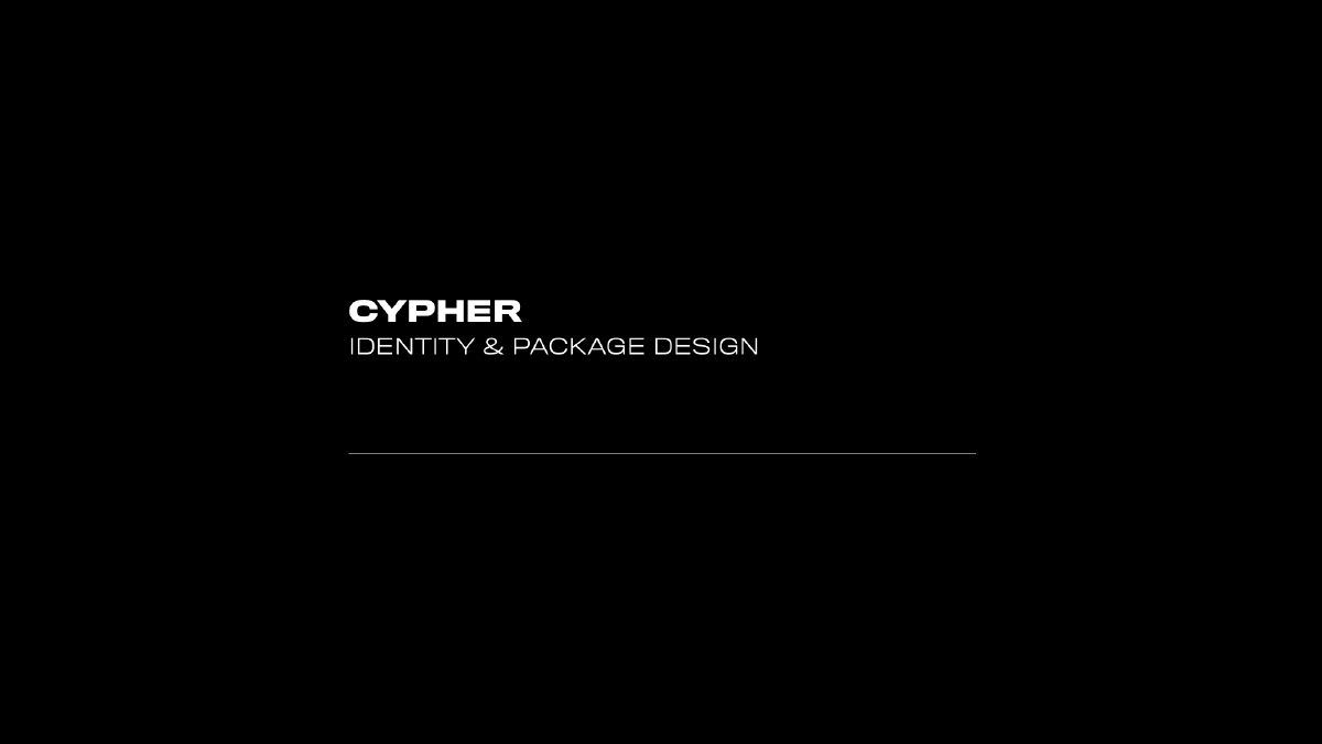 Cypher energy-drink branding and packaging