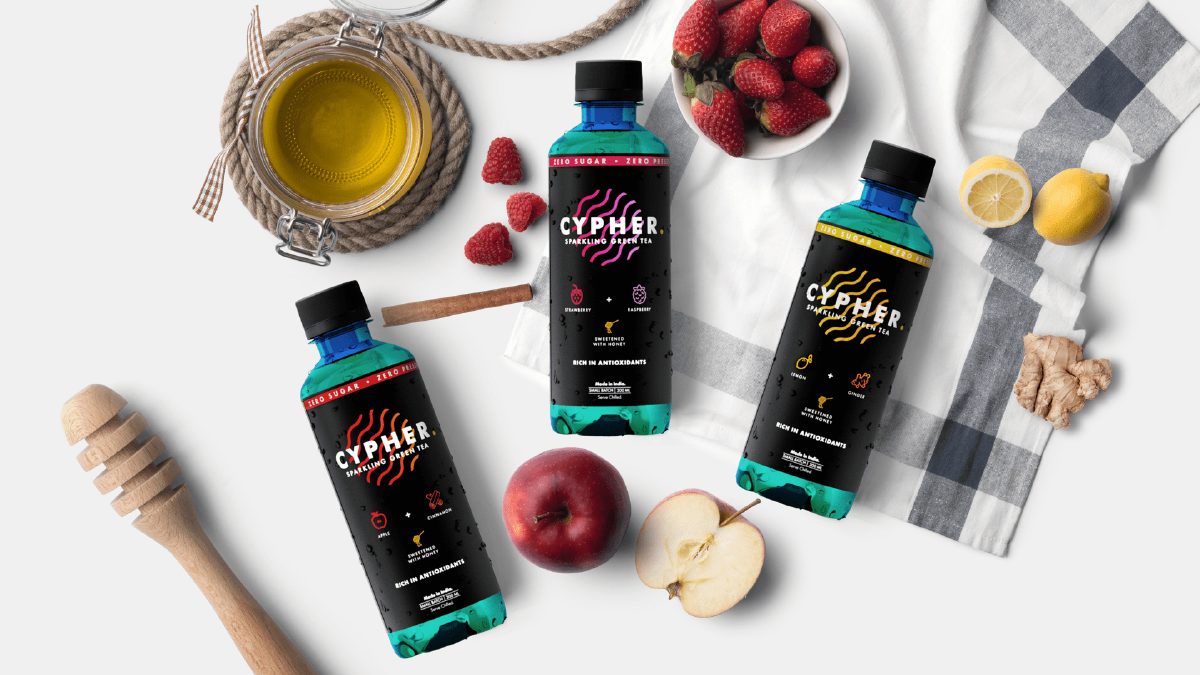 Cypher energy-drink branding and packaging