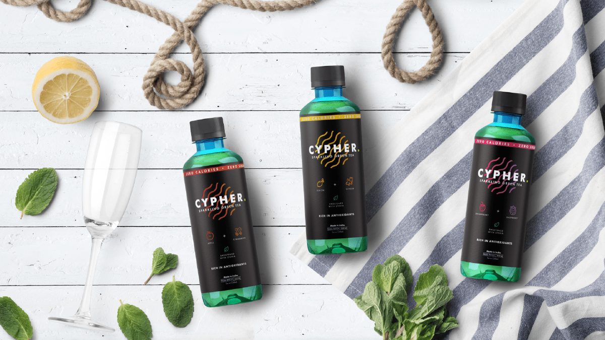 Cypher energy-drink branding and packaging